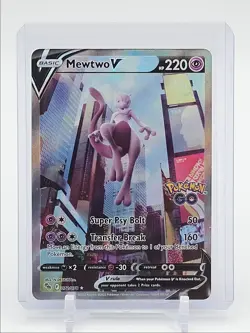 MEWTWO V 2022 POKEMON SWSH POKEMON GO ULTRA RARE B 072/078 Q1048 - Image 1