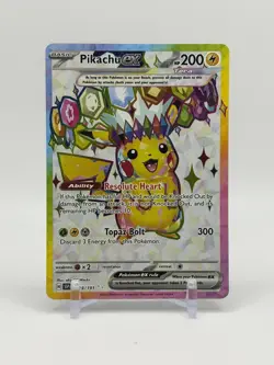 Pokemon TCG Pikachu ex 219/191 Surging Sparks Full Art Ultra Rare - Image 1