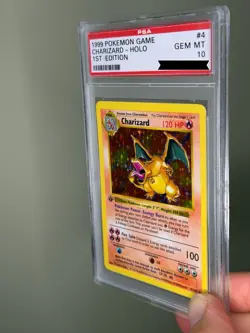 1999 Pokemon PSA 10 Base Set 1st Edition Charizard Holo - Image 4