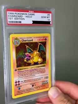 1999 Pokemon PSA 10 Base Set 1st Edition Charizard Holo - Image 5