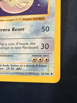 Pokemon TCG Dewgong 25/102 Base Set Shadowless Vintage VLP - Image 4