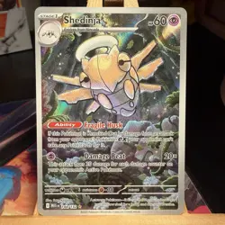 Shedinja 144/132 Mega Evolution Illustration Rare Full Art Holo Pokemon TCG MINT - Image 1