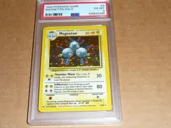 1999 Pokemon GAME MAGNETON HOLO #9 PSA 6 - Image 1