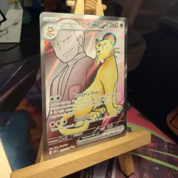 Team Rocket's Persian ex 219/182 Destined Rivals Full Art Holo Pokemon TCG MINT - Image 2