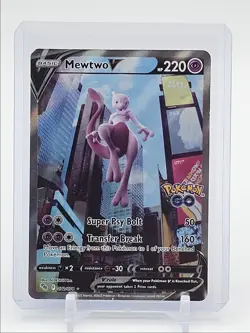 MEWTWO V 2022 POKEMON SWSH POKEMON GO ULTRA RARE A 072/078 Q1048 - Image 1