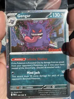 Pokemon Gengar 050/088 GameStop Promo Exclusive Holo 2 🌀 Swirl Sealed See Video - Image 3