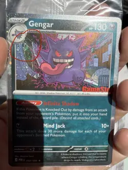 Pokemon Gengar 050/088 GameStop Promo Exclusive Holo 2 🌀 Swirl Sealed See Video - Image 4