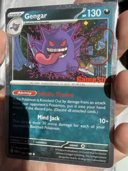 Pokemon Gengar 050/088 GameStop Promo Exclusive Holo 2 🌀 Swirl Sealed See Video - Image 5