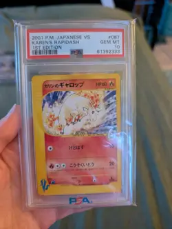 2001 Pokemon Japanese VS 1st Edition Karen's Rapidash #087 PSA 10 GEM MINT - Image 2