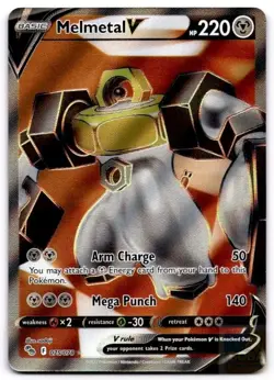 Melmetal V 075/078 Ultra Rare Pokemon GO Pokemon Holo Near Mint - Image 1