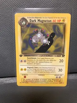 Dark Magneton 1st Edition Near Mint Non- Holo Team Rocket Vintage Pokemon - Image 1