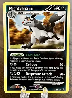 Mightyena 54/127 Diamond & Pearl: Platinum Reverse Holo Pokemon TCG NM-LP - Image 1