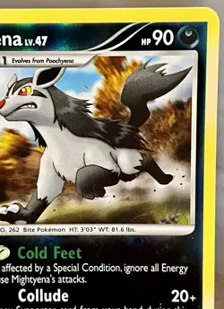 Mightyena 54/127 Diamond & Pearl: Platinum Reverse Holo Pokemon TCG NM-LP - Image 3