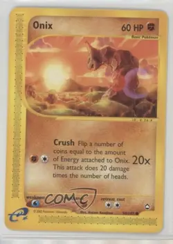 Onix Pokemon e-Card Series Aquapolis #98 2002 - Image 1