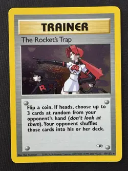 Pokemon The Rocket's Trap 019/132 Gym Heroes Unlimited Holo Rare English - Image 1
