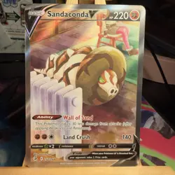 Sandaconda V 252/264 Fusion Strike Full Art Ultra Rare Holo Pokemon TCG MINT - Image 1