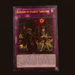 Yugioh: Eldlixir of Scarlet Sanguine MGED-EN125 Maximum Gold: El Dorado 1st Ed - Image 1