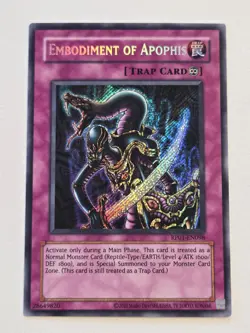 Embodiment of Apophis RP01-EN098 Secret Rare Yugioh Retro Pack 2024 Reprint LP - Image 1