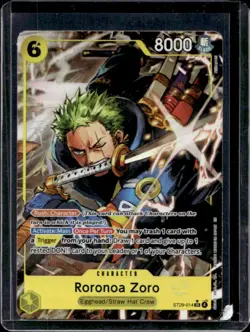 2026 One Piece Egghead Roronoa Zoro Super Rare Borderless #ST29-014 - Image 1