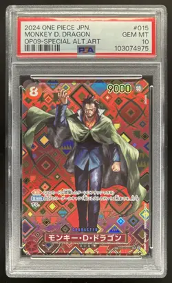 2024 One Piece Monkey.D.Dragon Special Alt Art Japanese #OP07-015 PSA 10 - Image 1