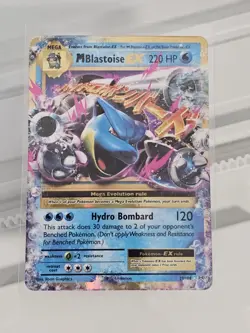 Pokemon M Blastoise EX 22/108 Evolutions Ultra Rare Holo Mega 220 HP Card 2016 - Image 3