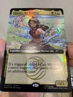 Magic The Gathering X Avatar Katara The Fearless Promo Card SDCC 2025 - Image 3