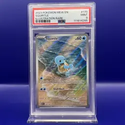 Squirtle 170/165 Sv: Pokemon Scarlet & Violet 151 Holo - PSA 9 Graded Card - Image 1