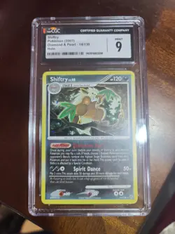 CGC 9 MINT Shiftry 14/130 HOLO RARE Diamond & Pearl Pokemon Card - Image 3