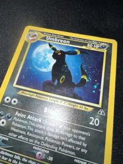 Umbreon Neo Discovery Holo 13/75 LP Unlimited WOTC 2001 Pokemon Card - Image 2
