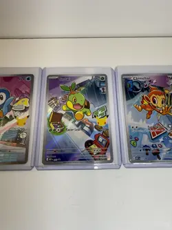 Pokemon cards Piplup, Chimchar, Turtwig NM First Partner Promo 30th Anv - Image 4
