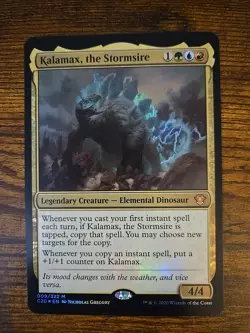 Azusa, Lost but Seeking Oversize Cards Foil + Free Kalamax, The Stormsire - Image 2