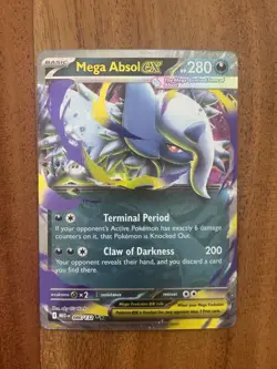 Pokemon TCG Mega Absol EX 086/132 Mega Evolution Double Rare NM Card - Image 1