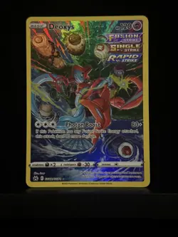 Pokemon TCG Deoxys Full Art Crown Zenith GG12 GG70 Holo Card NM+ - Image 1