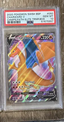 PSA 10 Charizard V SWSH050 SWSH: Sword & Shield Promo Cards Holo - Image 1