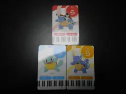 Pokemon Music Musical Note Card 2015 x3 Blastoise Evolutions #3565 - Image 1