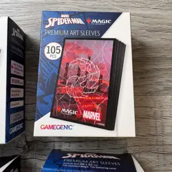 Gamegenic Spider-Man Art Sleeves MTG Marvel 4-Pack lot 105ct Standard Size New - Image 3