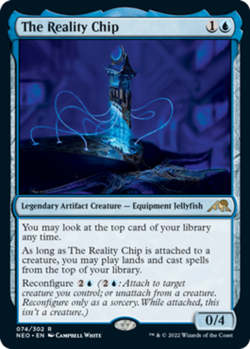 x1 The Reality Chip R MTG Kamigawa: Neon Dynasty M/NM, English - Image 1