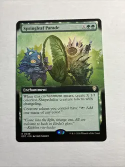 Springleaf Parade Extended Art Commander: Lorwyn Eclipsed MTG + Bonus Rare!!! - Image 1