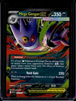 2026 Pokemon Ascended Heroes Mega Gengar ex Double Rare #125/217 - Image 1