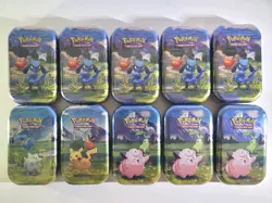 Pokemon TCG Ascended Heroes MINI TIN Sealed 10x Tins **Receive pictured tins** - Image 1