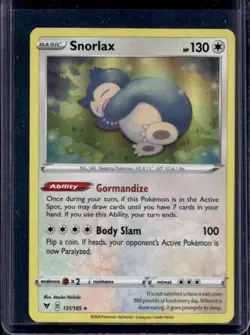 2020 Pokemon SWSH Vivid Voltage Snorlax Reverse Holo #131/185 - Image 1