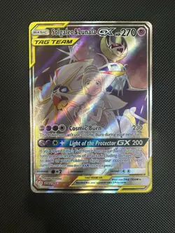 Pokemon Solgaleo & Lunala GX 216/236 Ultra Rare Full Art Cosmic Eclipse EN - Image 1