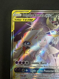 Pokemon Solgaleo & Lunala GX 216/236 Ultra Rare Full Art Cosmic Eclipse EN - Image 2