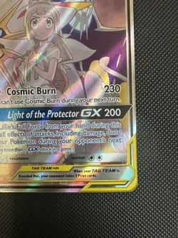 Pokemon Solgaleo & Lunala GX 216/236 Ultra Rare Full Art Cosmic Eclipse EN - Image 4