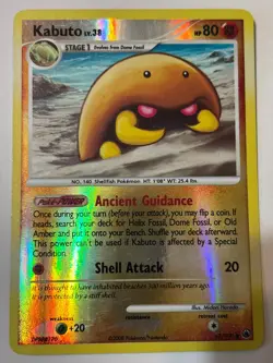 Pokemon TCG Kabuto Reverse Holo (67/100) - D&P Majestic Dawn LP - Image 1