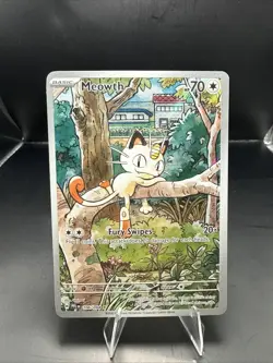 Pokemon Meowth Illustration Rare ME02: Phantasmal Flames 106/094 NM - Image 2