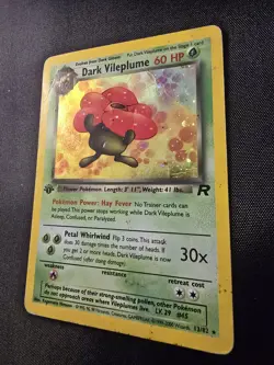 Dark Vileplume 13/82 Team Rocket 1st Edition Holo Rare Pokemon TCG HP PSA 1maybe - Image 3