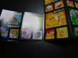 Pokemon Card Coris Promo Non Holo Sticker x4 Pikachu Scyther etc #4005 - Image 2