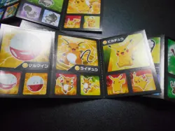 Pokemon Card Coris Promo Non Holo Sticker x4 Pikachu Scyther etc #4005 - Image 4