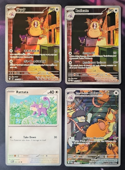 Raticate 202/182 IR Destined Rivals + Extras Rattata NM Pokemon TCG - Image 1